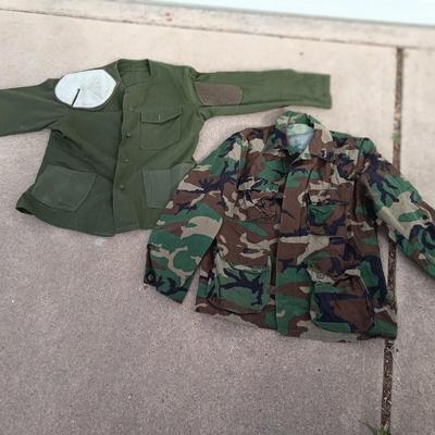 Military issued Jackets - Green & Cammo - padded