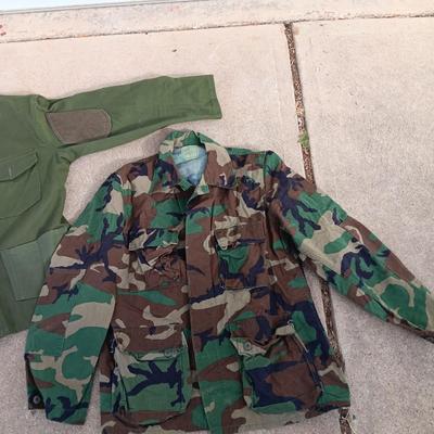 Military issued Jackets - Green & Cammo - padded