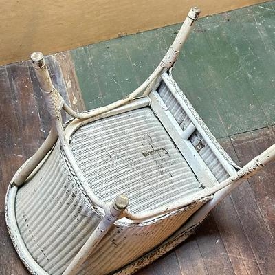 Antique Childs, wicker chair, needs repainting