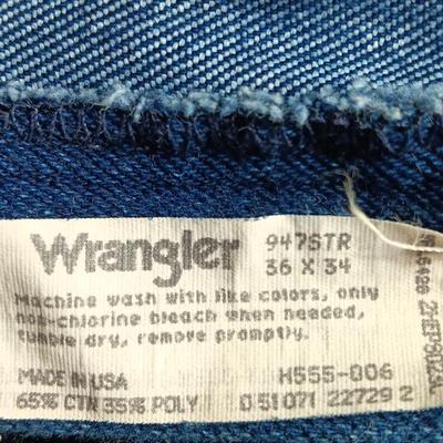 Men's Wrangler Jeans size 36 x 34