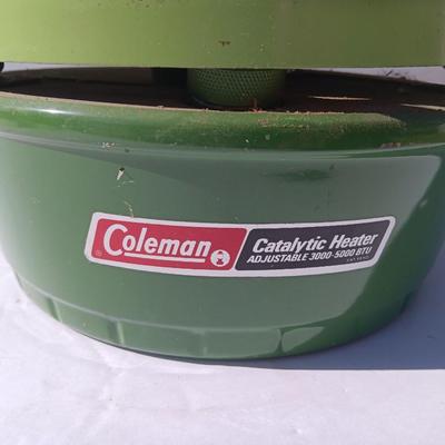 Vintage COLEMAN Catalytic heater adjustable 3000-5000 BTU 1973 Made in USA