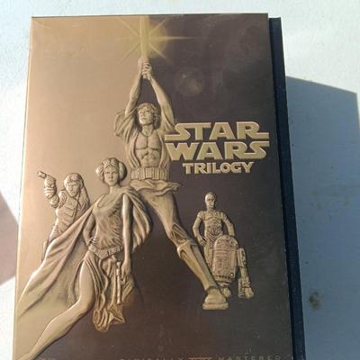 Star Wars Phantom of the Menace DVDS and Star Wars Trilogy Special edition VHS collections