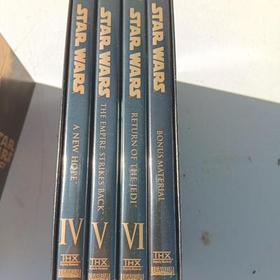 Star Wars Phantom of the Menace DVDS and Star Wars Trilogy Special edition VHS collections