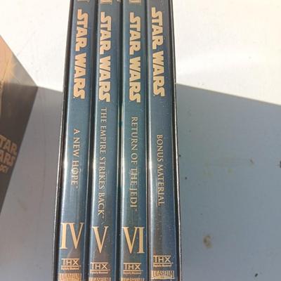 Star Wars Phantom of the Menace DVDS and Star Wars Trilogy Special edition VHS collections