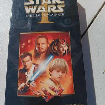 Star Wars Phantom of the Menace DVDS and Star Wars Trilogy Special edition VHS collections