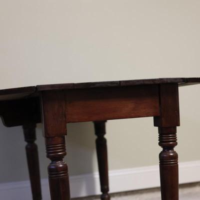 Antique Drop Leaf Table (See Description)