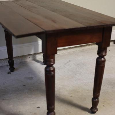 Antique Drop Leaf Table (See Description)