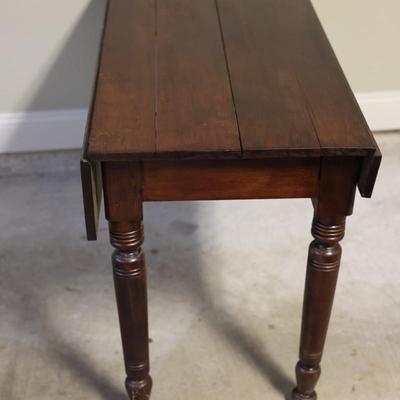 Antique Drop Leaf Table (See Description)