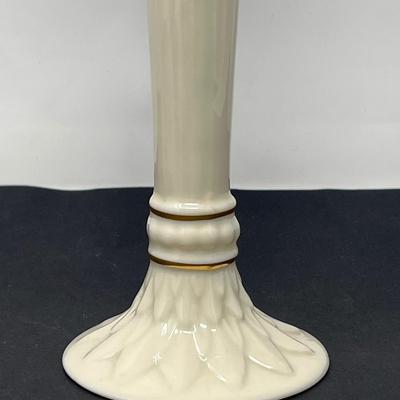 Vintage Lenox Winter White Porcelain Trumpet Vase