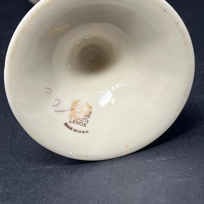 Vintage Lenox Winter White Porcelain Trumpet Vase