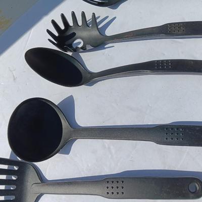 Variety of plastic Kitchen Utensils