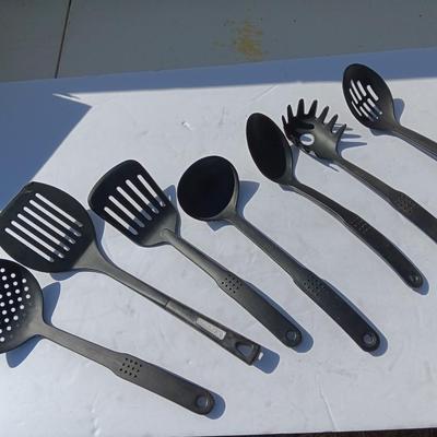 Variety of plastic Kitchen Utensils