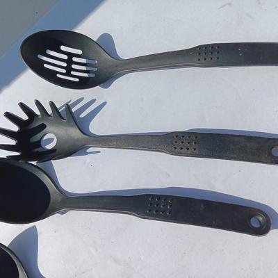 Variety of plastic Kitchen Utensils