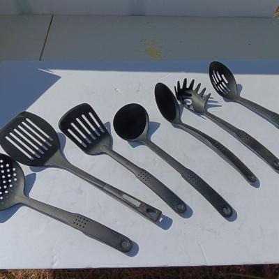 Variety of plastic Kitchen Utensils