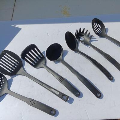 Variety of plastic Kitchen Utensils