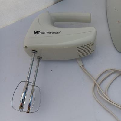 Small Kitchen Appliances - White Westinghouse Hand mixer and a Proctor Silex toaster