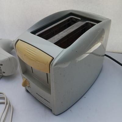 Small Kitchen Appliances - White Westinghouse Hand mixer and a Proctor Silex toaster