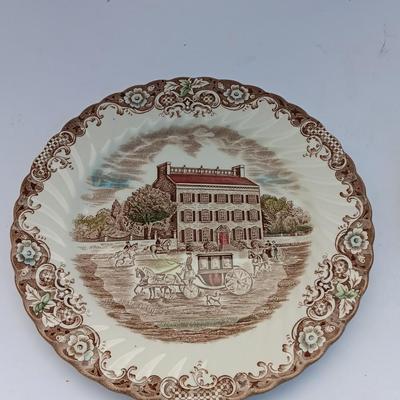 Beautiful Heritage Hall Staffordshire England Georgian Town House plates Ironstone 4411