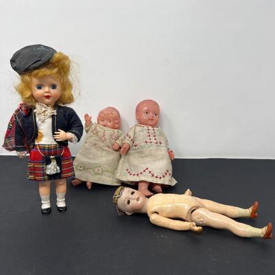 Vintage 7â€ Dolls Made of Plastic or Ceramic