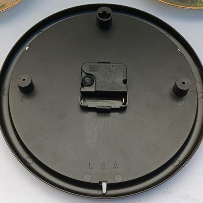 Danbury Mint Collectible PUG DOG plates and PUG clock - Pug in play & Prairie Pug