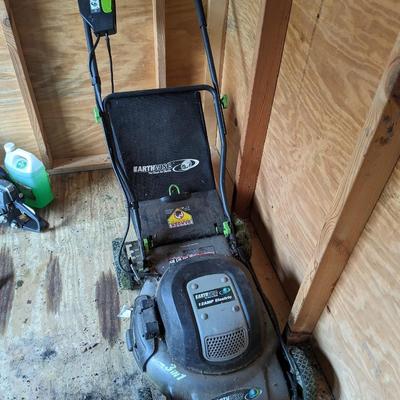 earth wise 12 amp 3 in 1 electric lawnmower