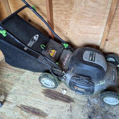 earth wise 12 amp 3 in 1 electric lawnmower
