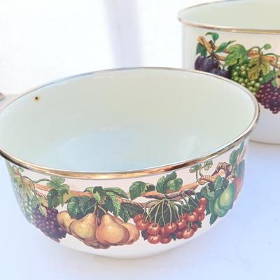 Four nesting metal Bowls - Vitro Ceramic Gas - Electric - Induction