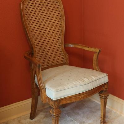 Cane Back Dining Arm Chair