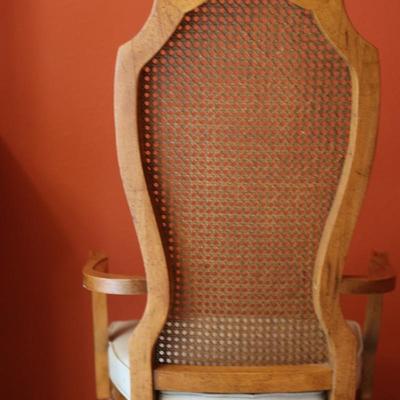 Cane Back Dining Arm Chair