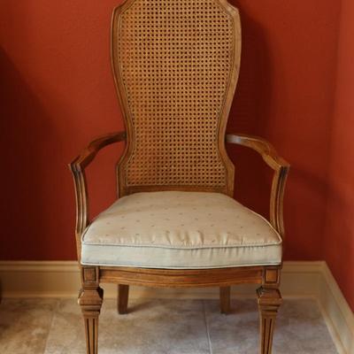 Cane Back Dining Arm Chair