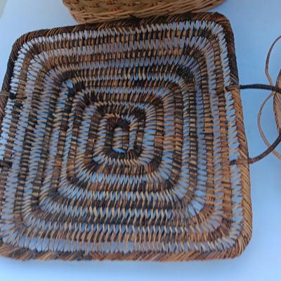 Collection of four Wicker baskets