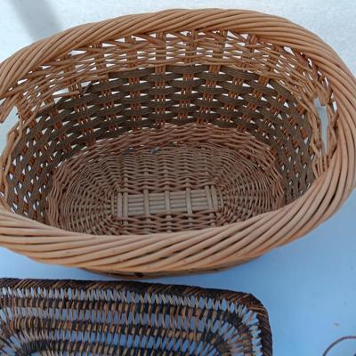 Collection of four Wicker baskets