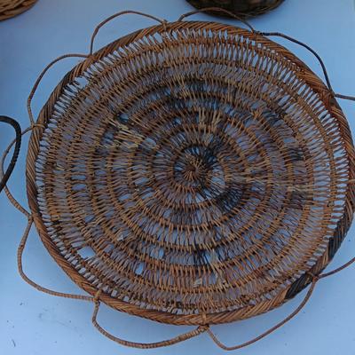 Collection of four Wicker baskets
