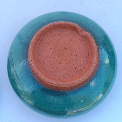 Beautiful clay Pottery Bowl with twisted handled lid