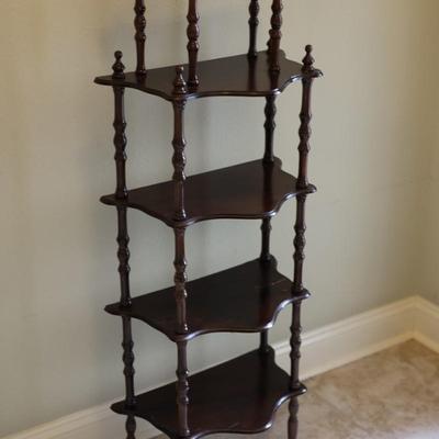 Victorian Style Carved Wood Bookshelf (See Description)