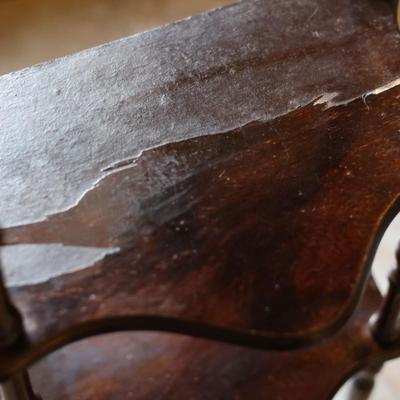 Victorian Style Carved Wood Bookshelf (See Description)