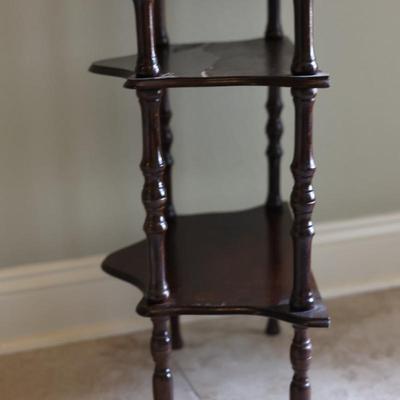 Victorian Style Carved Wood Bookshelf (See Description)