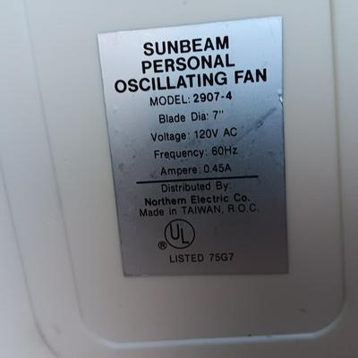 New Honeywell Fan with Sunbeam Personal Oscillating tabletop fan