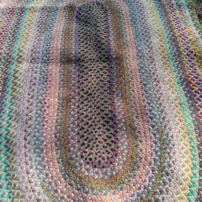 Large, braided Area rug 54" x 86"