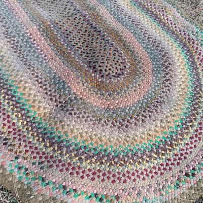 Large, braided Area rug 54" x 86"