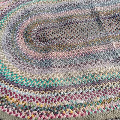 Large, braided Area rug 54" x 86"