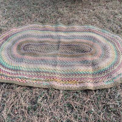 Large, braided Area rug 54" x 86"