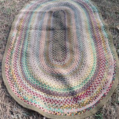 Large, braided Area rug 54" x 86"