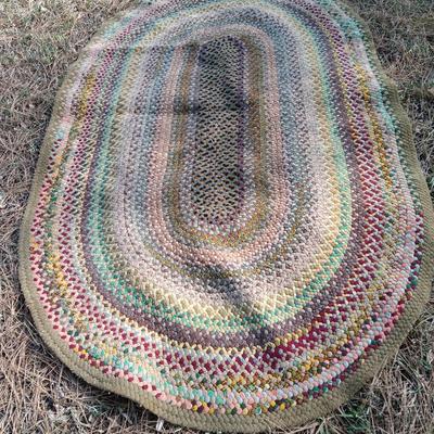 Large, braided Area rug 54" x 86"