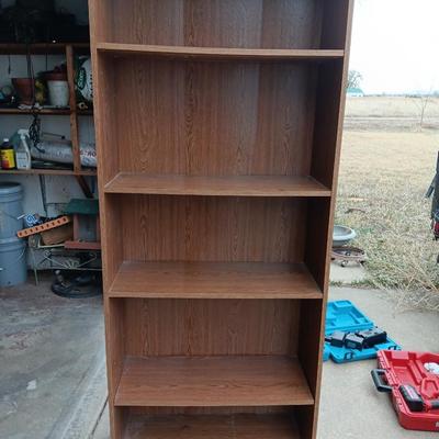 Wooden bookshelf