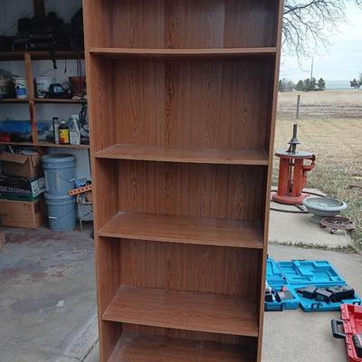 Wooden bookshelf