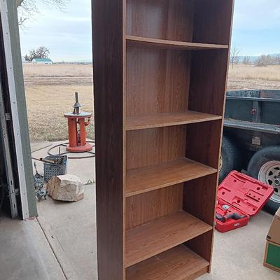 Wooden bookshelf