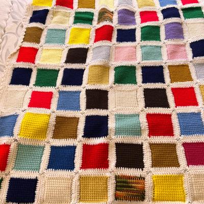 Lot Vintage Afghans - Sizes Vary