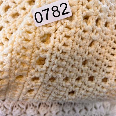 Lot Vintage Afghans - Sizes Vary