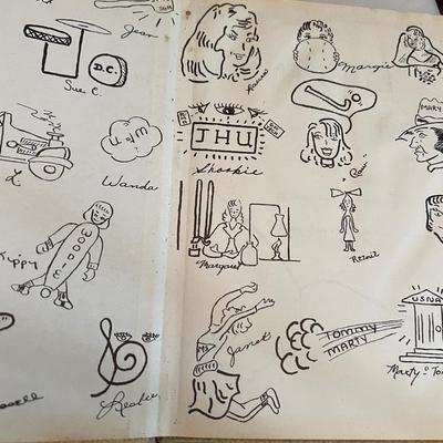 Lot Vintage Yearbooks